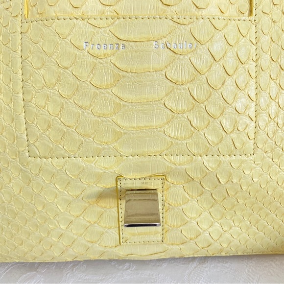 Proenza Schouler Yellow Python Courier Shouder bag - Picture 9 of 15